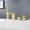 Kibi Cube Deck Mounted Bathtub Faucet with Hand Shower, Brushed Gold KTF3102BG - alternate 4